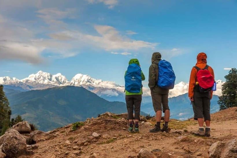 4 Days Pikey Peak Trek : The Best View of Mt Everest - Day 1: Kathmandu to Dhap, then the walk to Jhapre