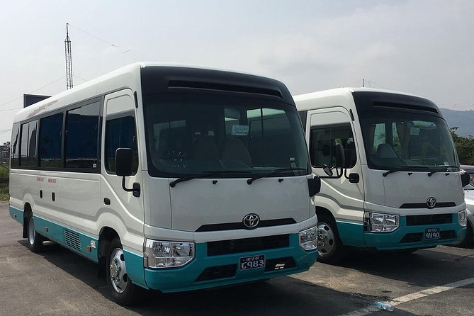 Ac Toyota Coaster Deluxe Coach Kathmandu to Pokhara - What the private car transfer adds