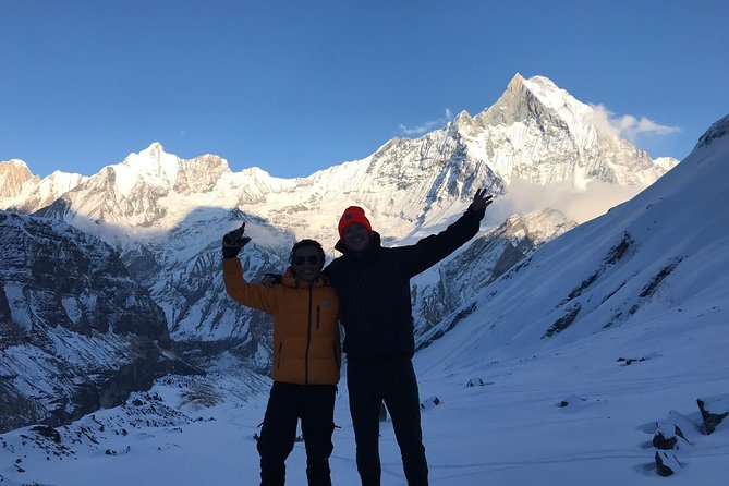 Annapurna base camp trek 5 Days - Day 5: Sunrise over Machhapuchare and the return to Sinuwa
