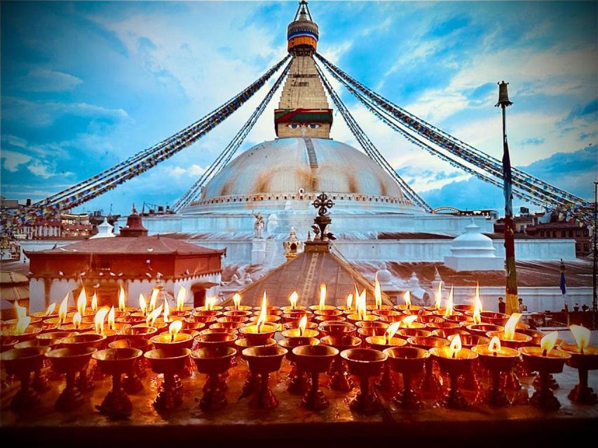 Bhaktapur Durbar Square and Boudhanath Stupa - Reading the symbols at Boudhanath