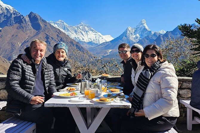 Everest Base Camp Helicopter Tour landing at Everest View Hotel. - From Kathmandu airport to the high Himalaya