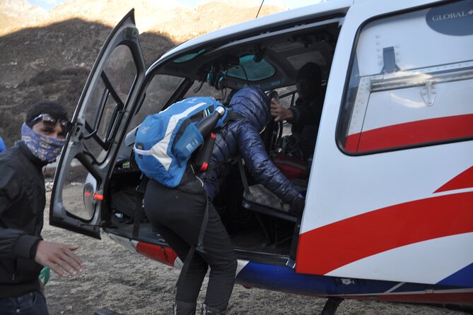 Everest Base Camp Helicopter Tour landing at Hotel Everest View - The Everest Base Camp and Kala Patthar section