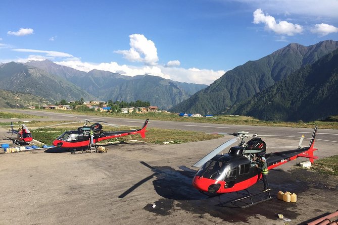 Everest Base Camp Helicopter Tour Stop at Hotel Everest View. - Lukla, the working gateway to Everest