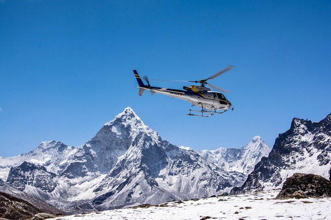 Everest Base Camp Helicopter Tour with Stop at Everest View Hotel - Everest Base Camp from the air