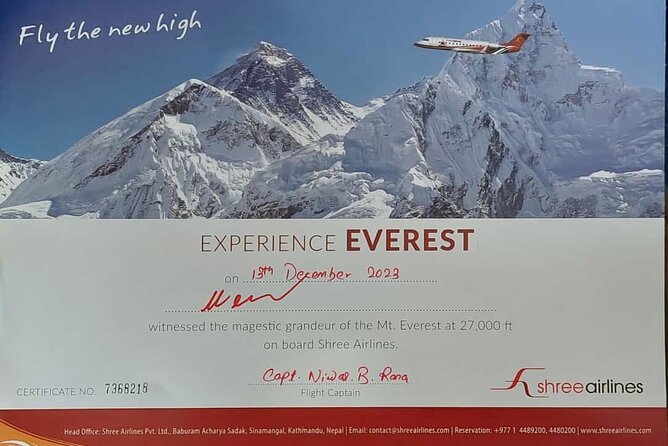 Everest Flight , Mountain Flight in Nepal , Everest Experience - A sunrise start from Kathmandu