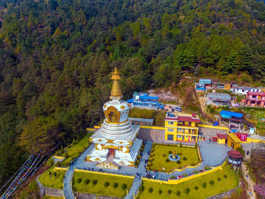 From Kathmandu: 2 Stupas and Kopan Monastery Spiritual Tour - Boudhanath Stupa: a powerful finish