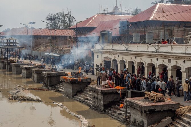 Full Day Kathmandu City Tour: Highlights of the Kathmandu Valley - Pashupatinath Temple beside the Bagmati River