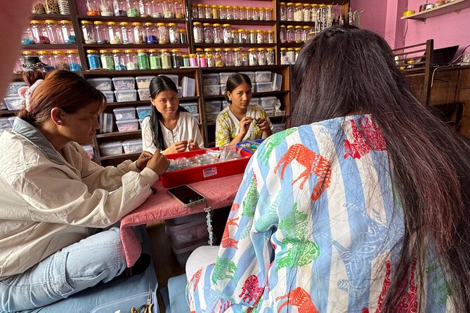 Handmade Jewellery Workshop with Nepali Women - A Friendly Workshop at We Handicraft, Paknajol