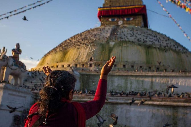 Kathmandu City in One Day with Bodhnath Stupa - Boudhanath, a major Buddhist stupa in the city