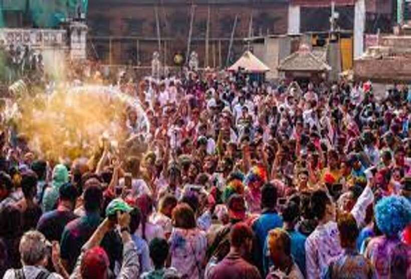 Kathmandu Durbar Square | Holi Festival Celebration 2 March - Starting from Paknajol and walking into the old city