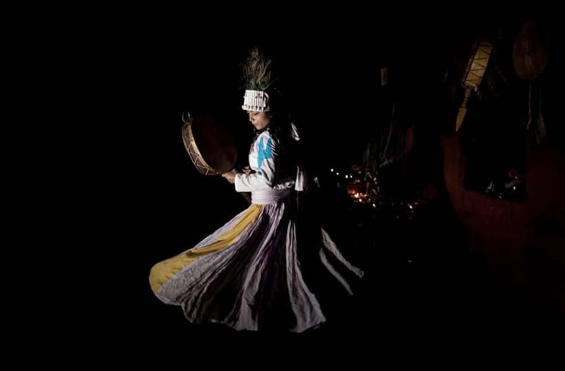 Kathmandu: Experience Shamanic Healing and Purification - From Thamel to the temple by black cab