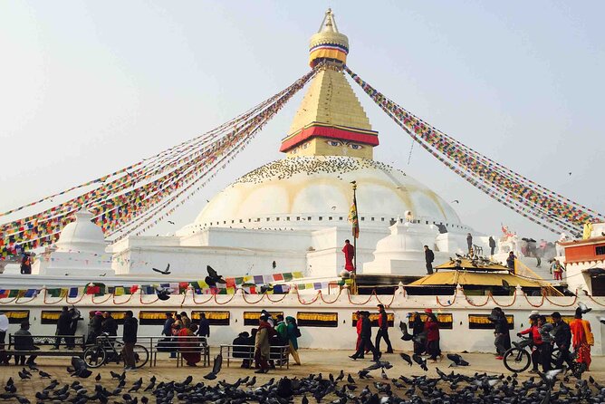 Kathmandu Highlights: Private UNESCO World Heritage Sites Tour - Boudhanath, the great Buddhist stupa