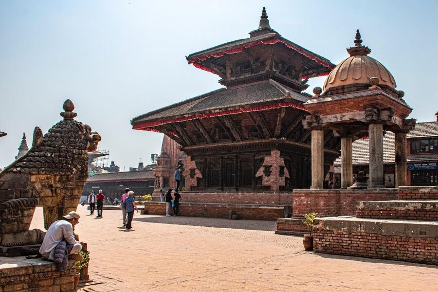 Kathmandu: Private Bhaktapur and Patan Sightseeing Tour - Nyatapola Temple at Taumadhi Square