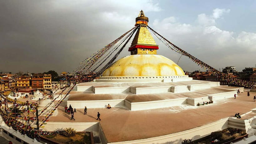 Kathmandu: Private UNESCO World Heritage Site Tour - Swayambhunath, Buddhist symbols above the city