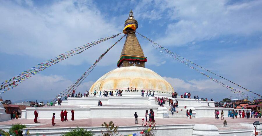 Kathmandu Sightseeing By Bus Day Trip - Boudhanath Stupa and a calmer visual rhythm