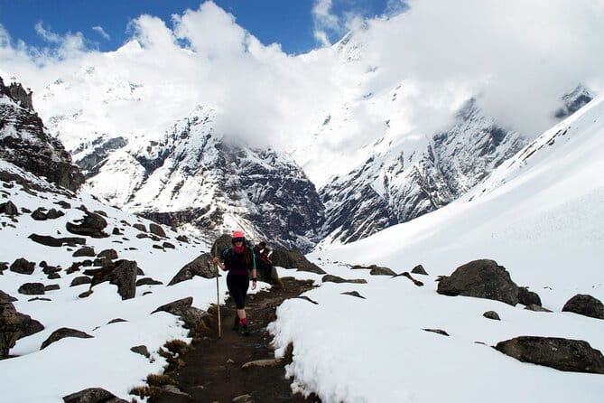 Kathmandu to Annapurna Base Camp (ABC) 5-Day Trek - Day 1: Kathmandu flight, Simrung drive, and the climb to Sinuwa