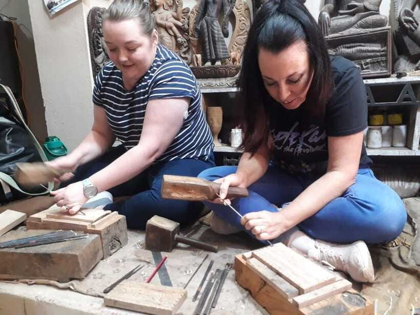 Kathmandu: Wood Carving Workshop with Local Artisan (Thamel) - Chiseling and shaping your design