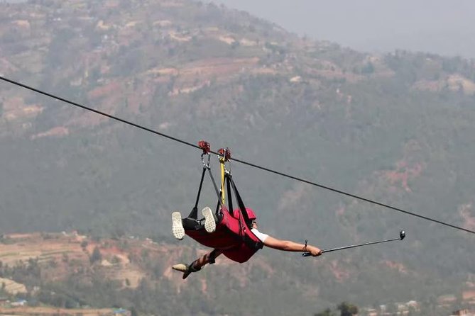Kathmandu: Zipline Adventure in Dhulikhel with Pickup & Lunch - Preparing for a 240-foot drop