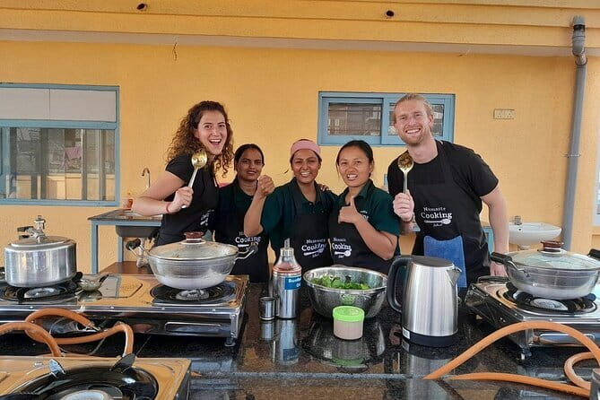 Traditional Nepali Momo Making Classes - Eating the momos as your Kathmandu lunch