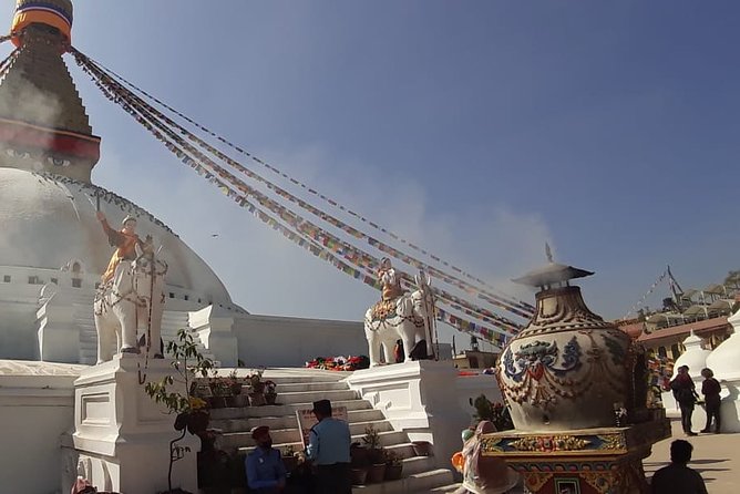 Visit Swayambhunath and Bauddhanath Stupa with Guide - Swayambhunath: Kathmandu from the hilltop